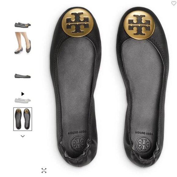 Tory Burch Classic Ballet Flats, Black, Size 7.5, Used - Picture 5 of 7